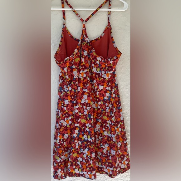 Outdoor Voices Exercise Dress In Paprika Bloom, adjustable straps; size XL - Picture 9 of 10